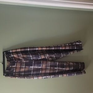 Size Medium. Loose fitting plaid pants